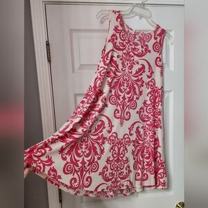 Pink and off-white dress | Size L